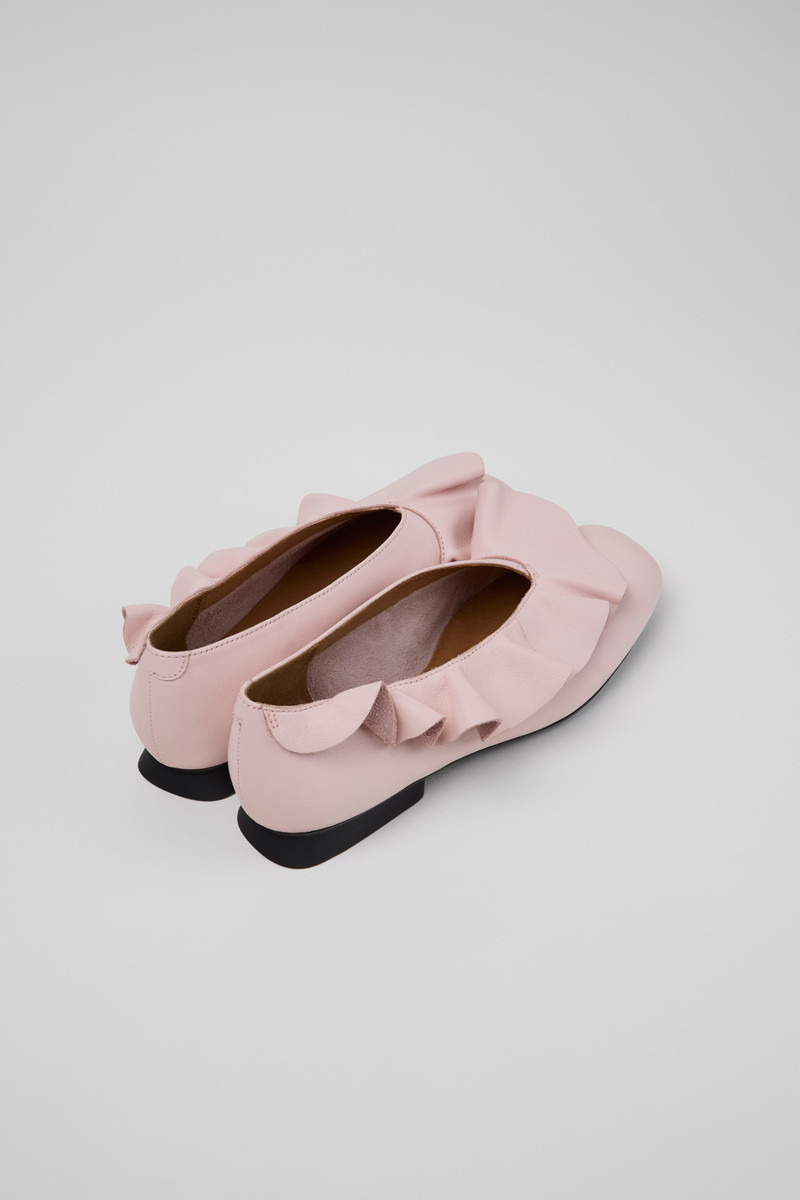 CAMPERLAB Pink Leather Ballerinas for Women. outlook