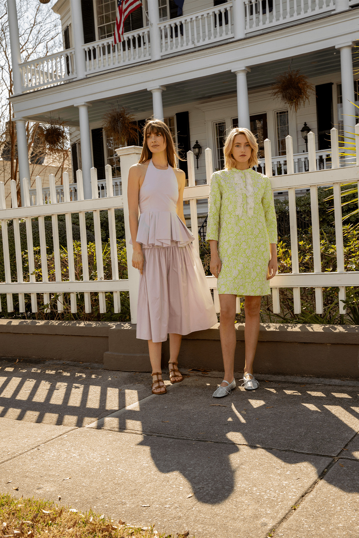 Dress in Mint/Ivory - 5
