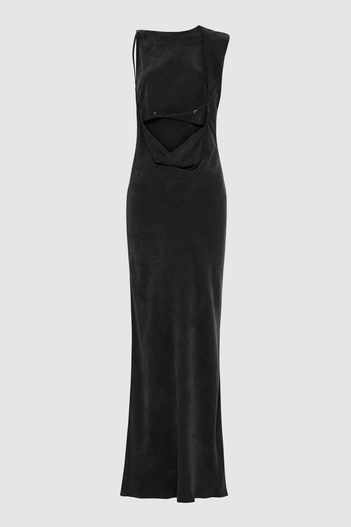 Sophia Drape Dress - Washed Black - 7
