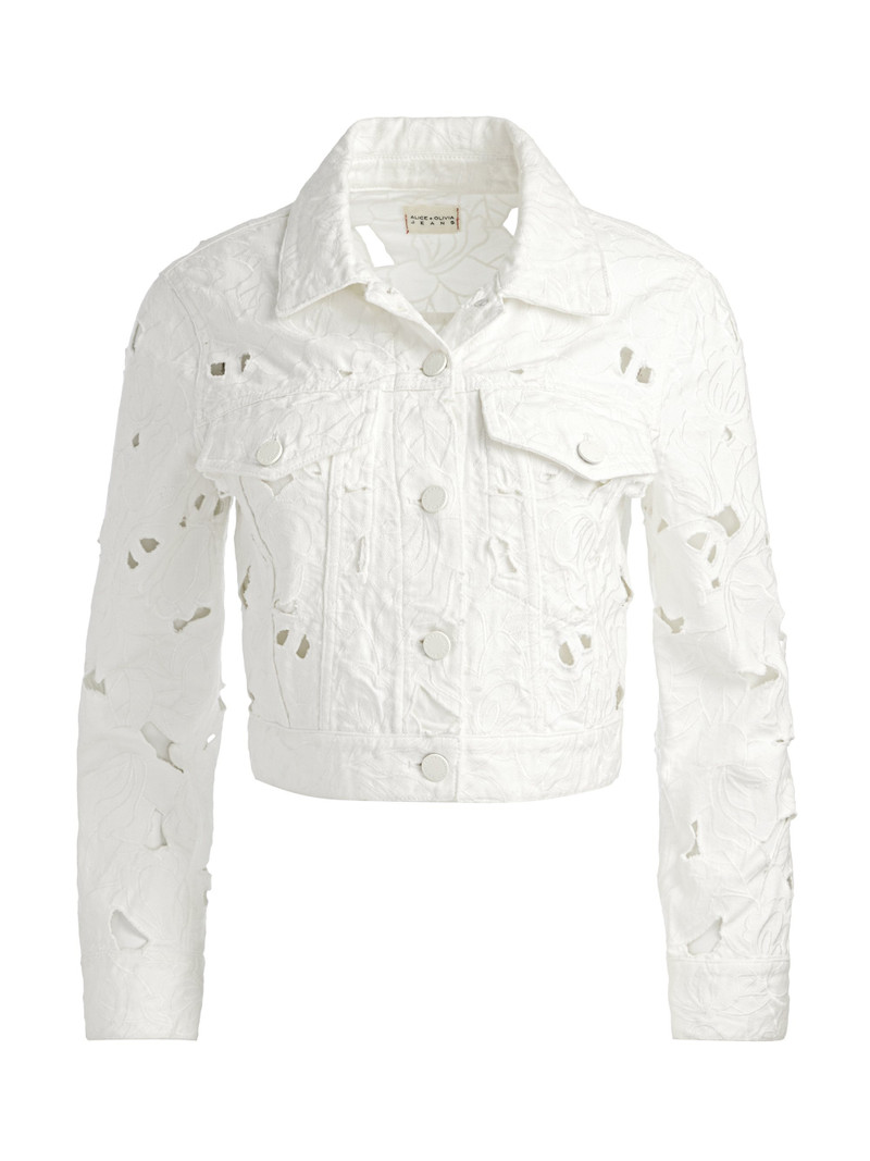 CHLOE EYELET DENIM JACKET 1