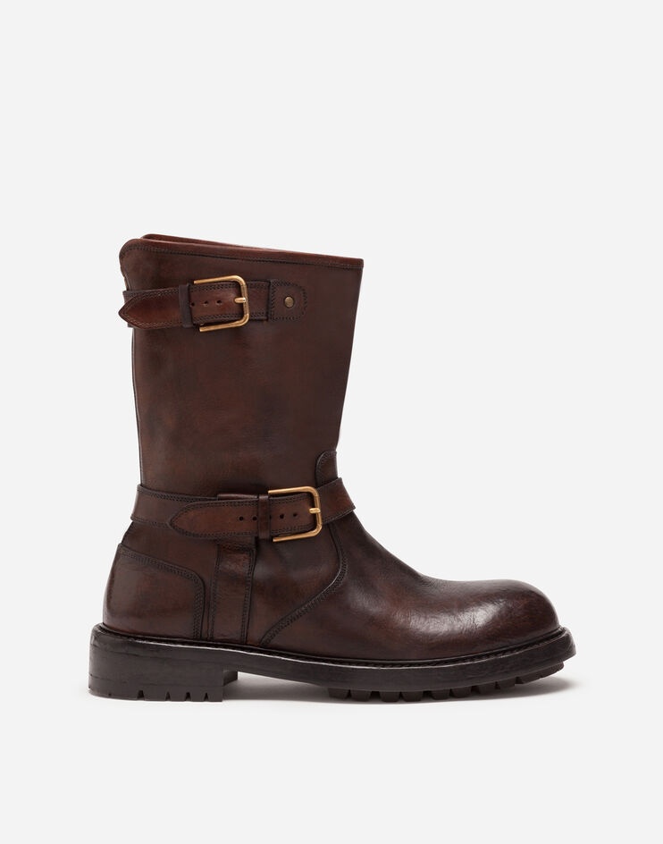 Horsehide biker boots - 1