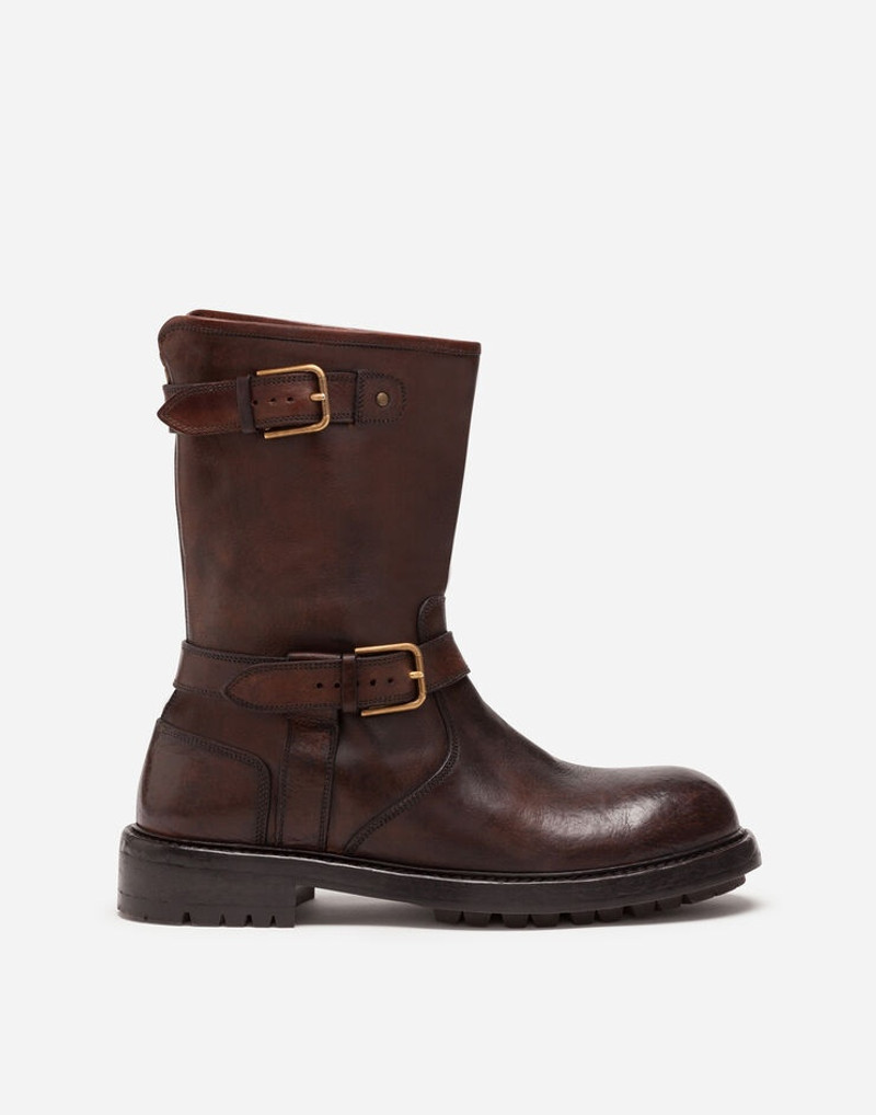Horsehide biker boots 1