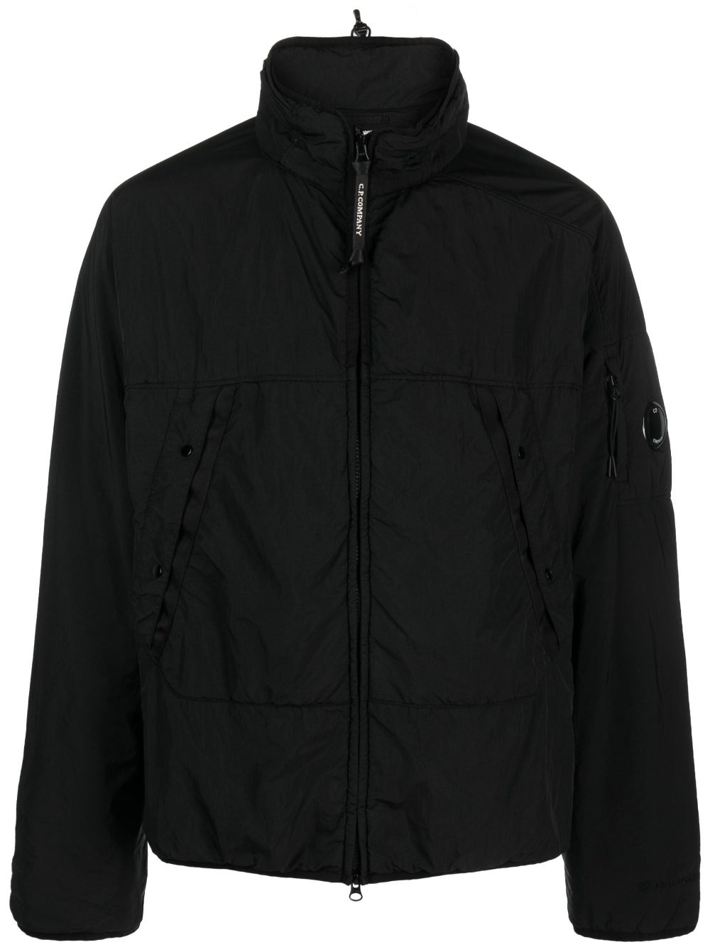 Lens-detail zip-up jacket - 1