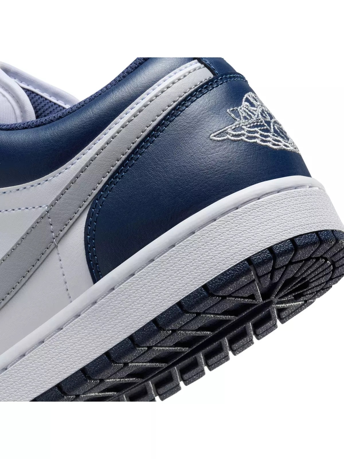 1 Low "White/Wolf Grey/Midnight Navy" Men's Shoe - 11