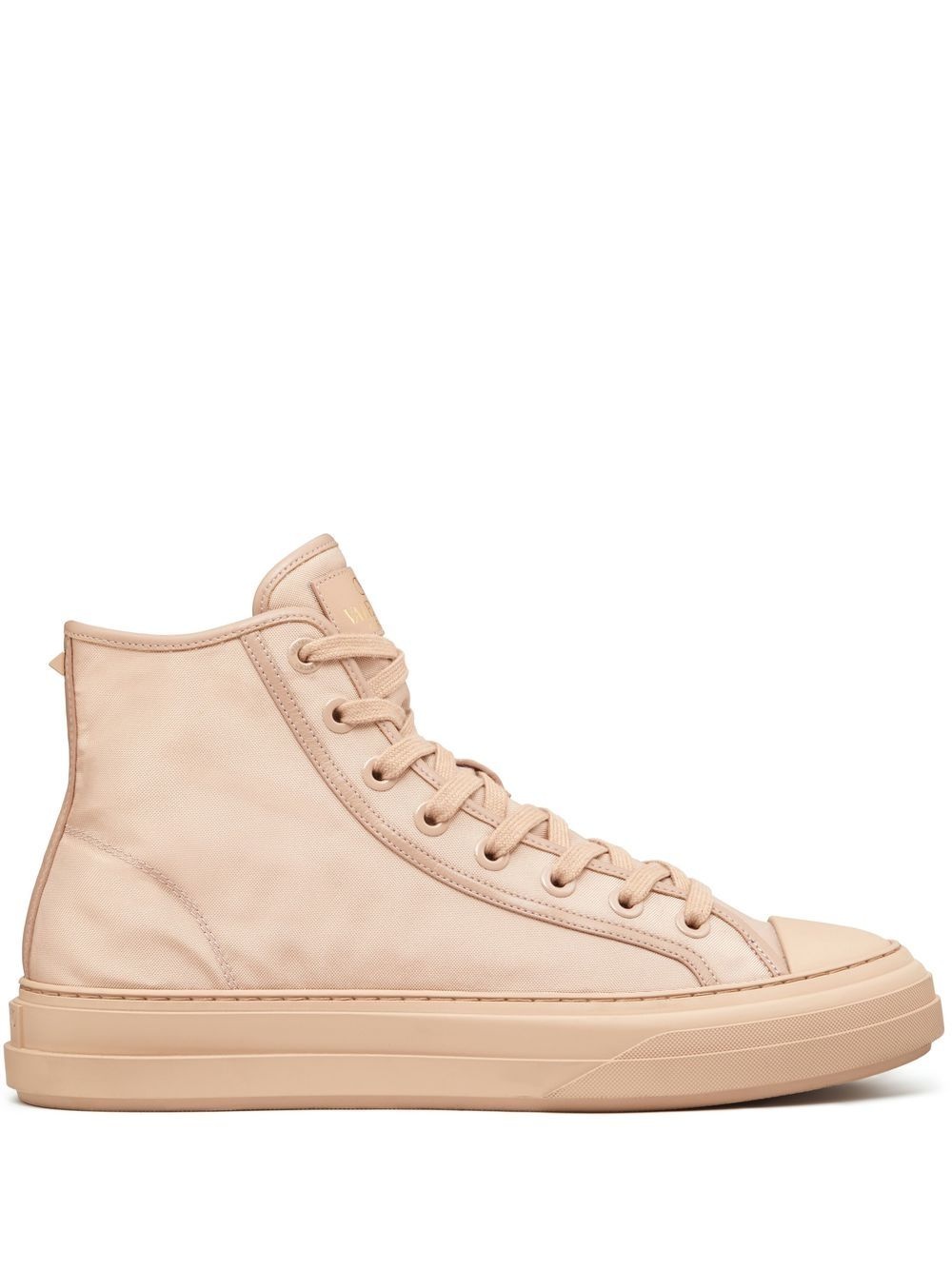 high-top lace-up sneakers - 1