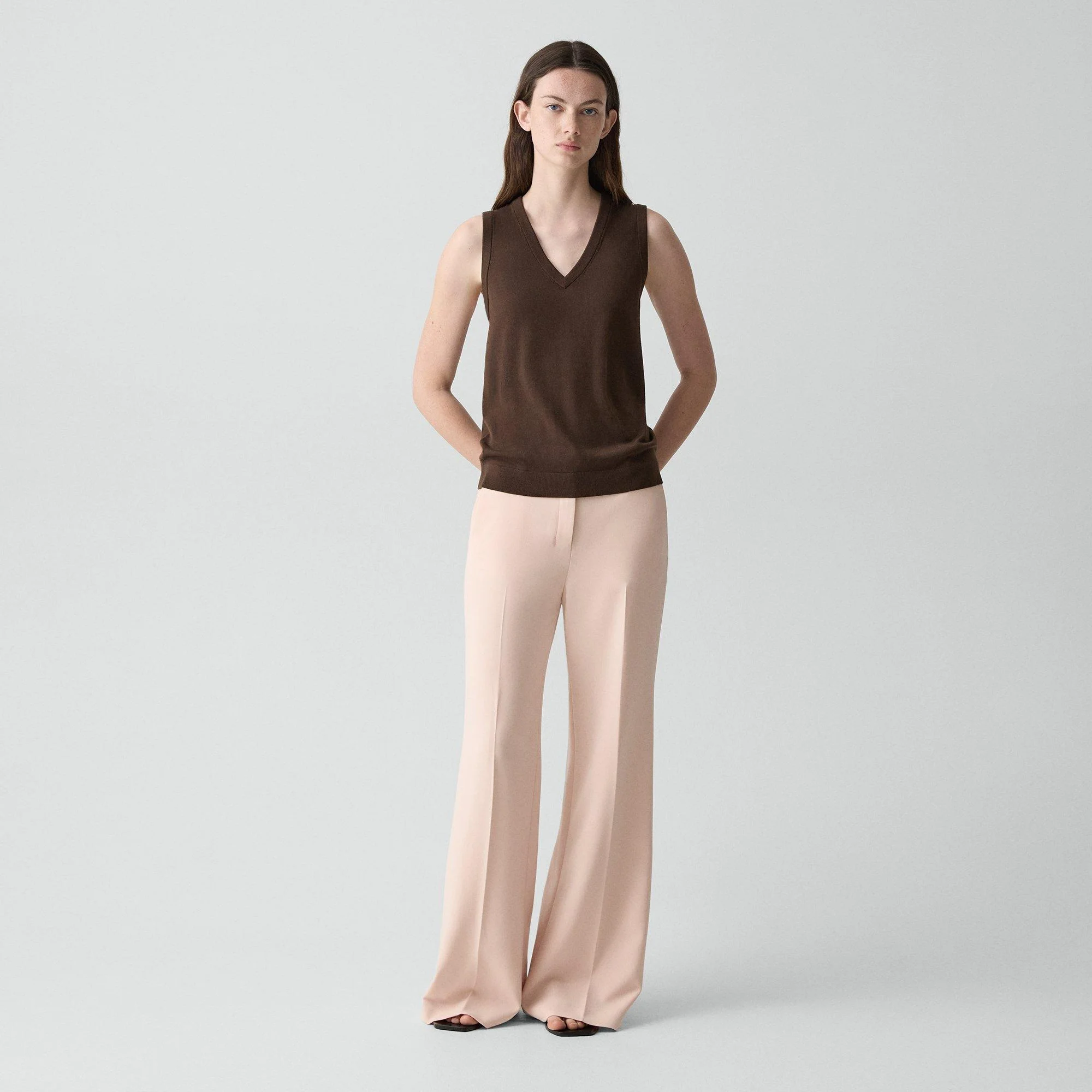 Fluid Flare Pant, 33'' in Admiral Crepe - 1