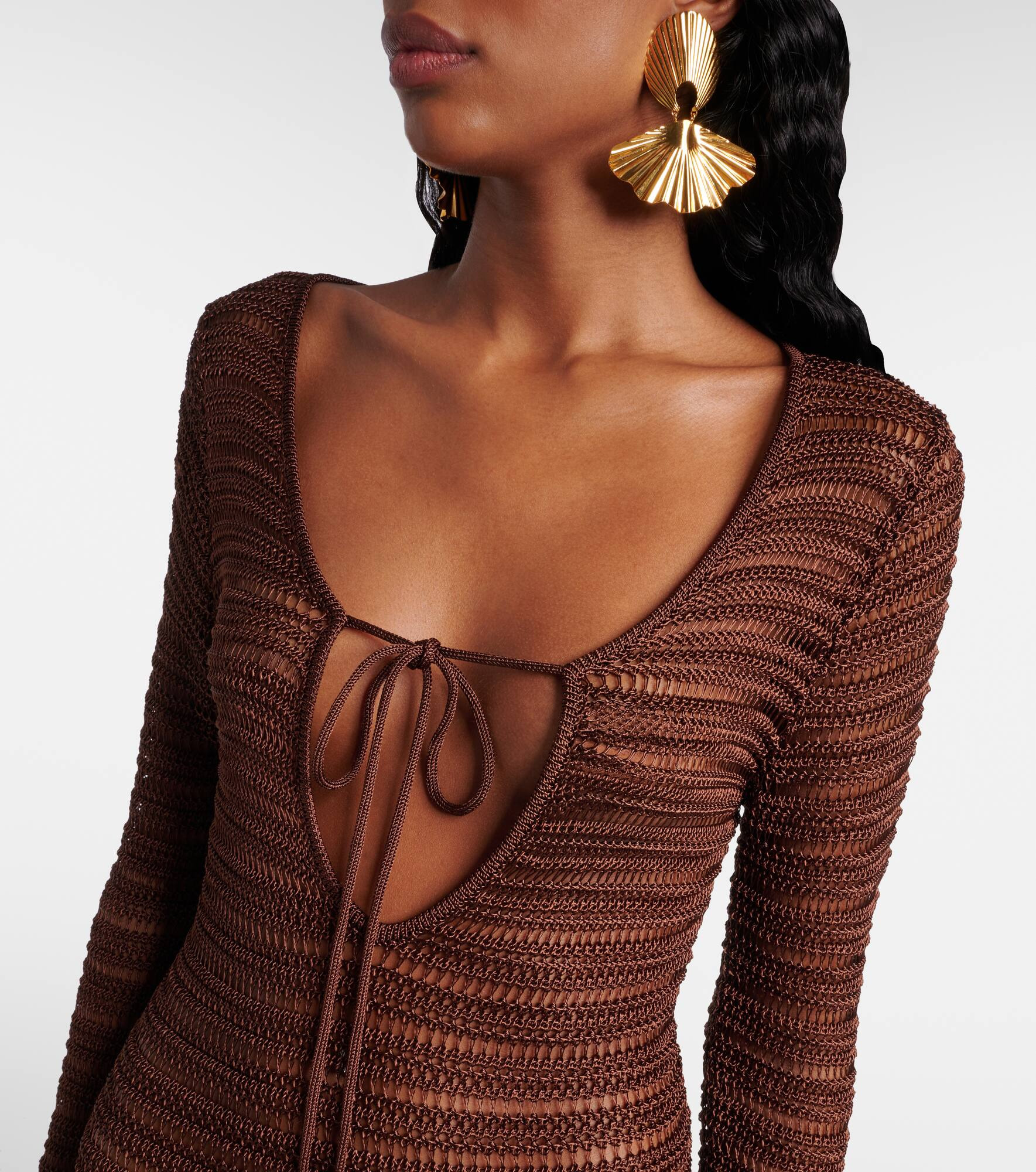 Open-knit maxi dress - 4