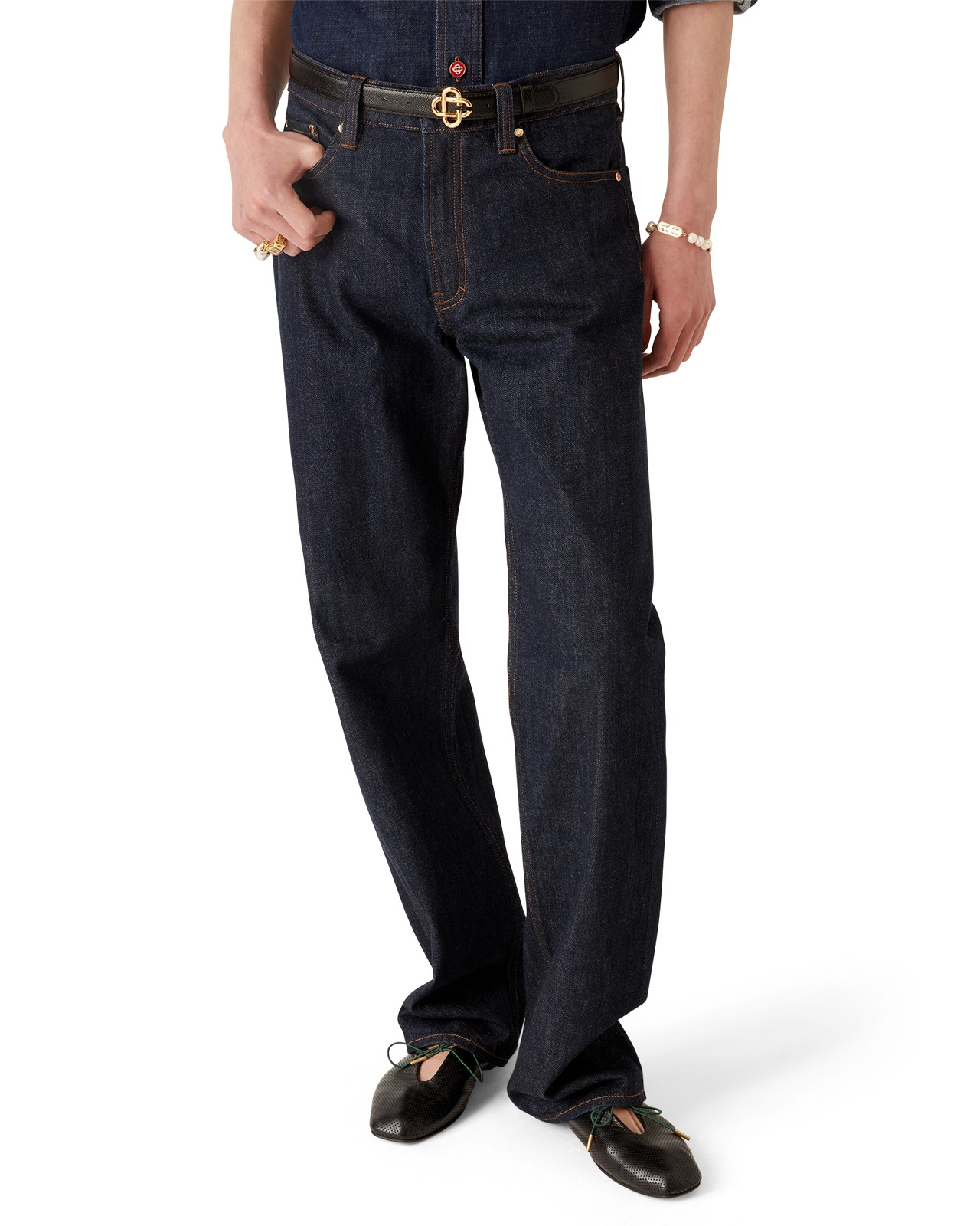 Laurel Embroidered Denim Jeans - 4
