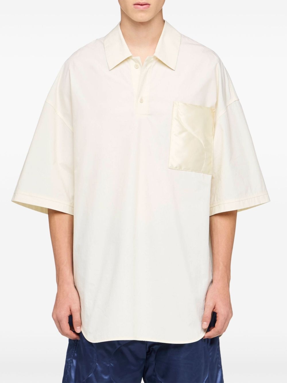 quilted-pocket polo shirt - 3