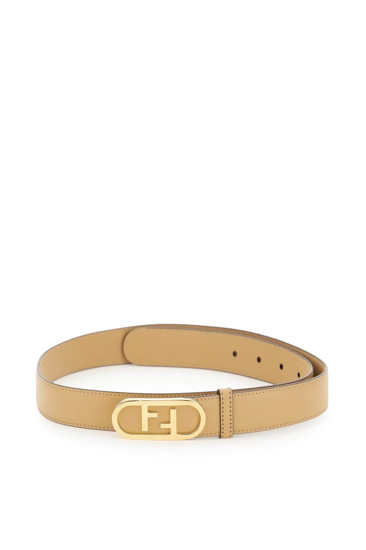 FENDI O'LOCK LEATHER BELT - 1