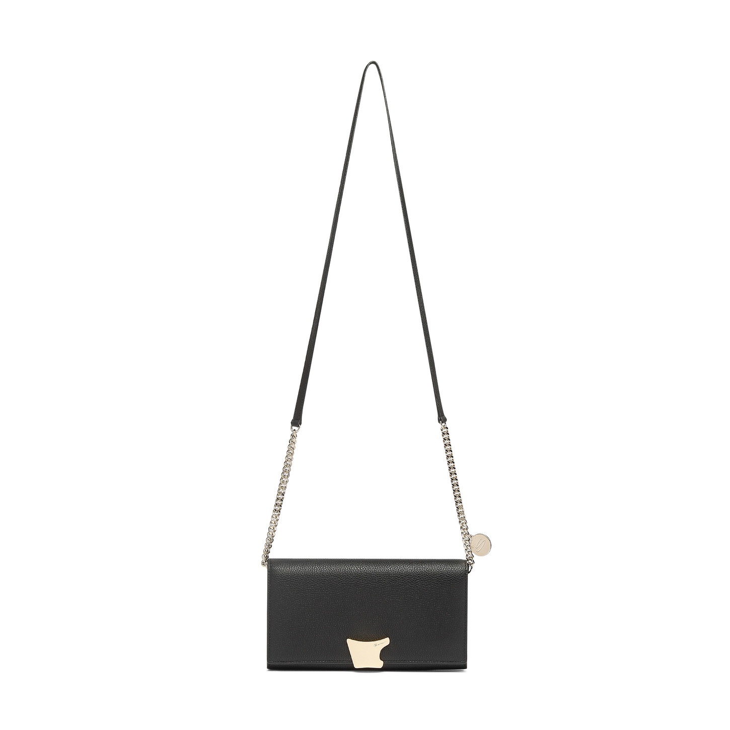 Black leather crossbody bag - 3