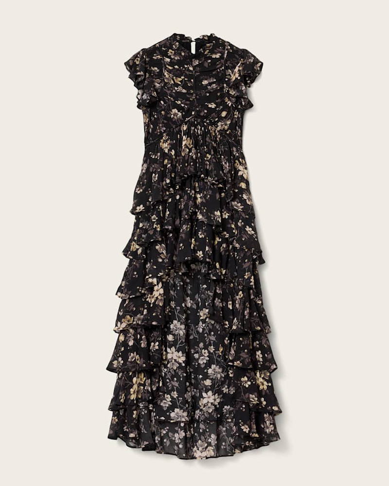 SHAELA FLORAL FRILL MAXI DRESS 1