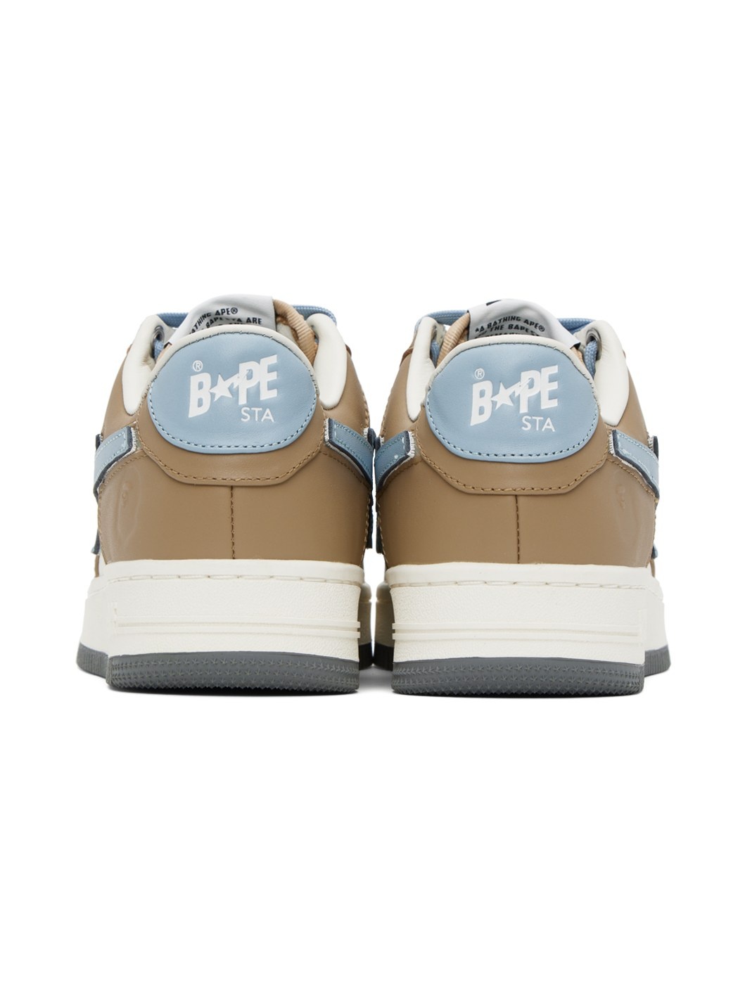 White & Beige Sta #4 Sneakers - 2