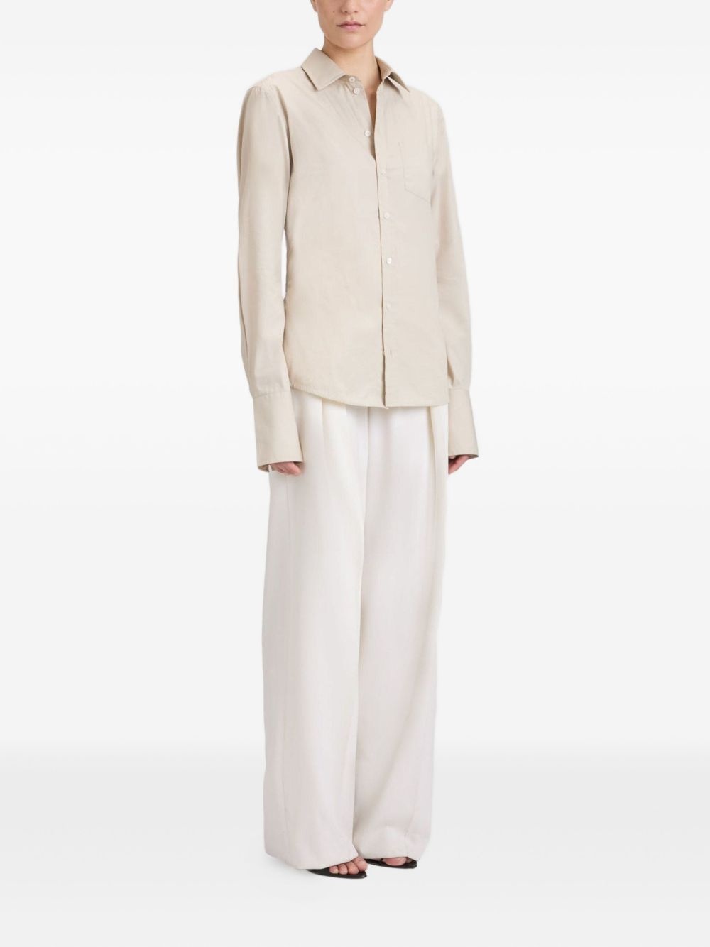 button-fastening shirt - 3