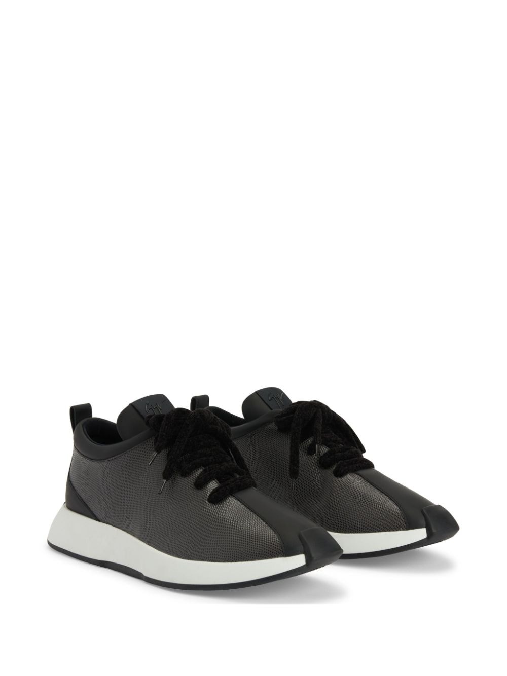 Ferox panelled leather sneakers - 2