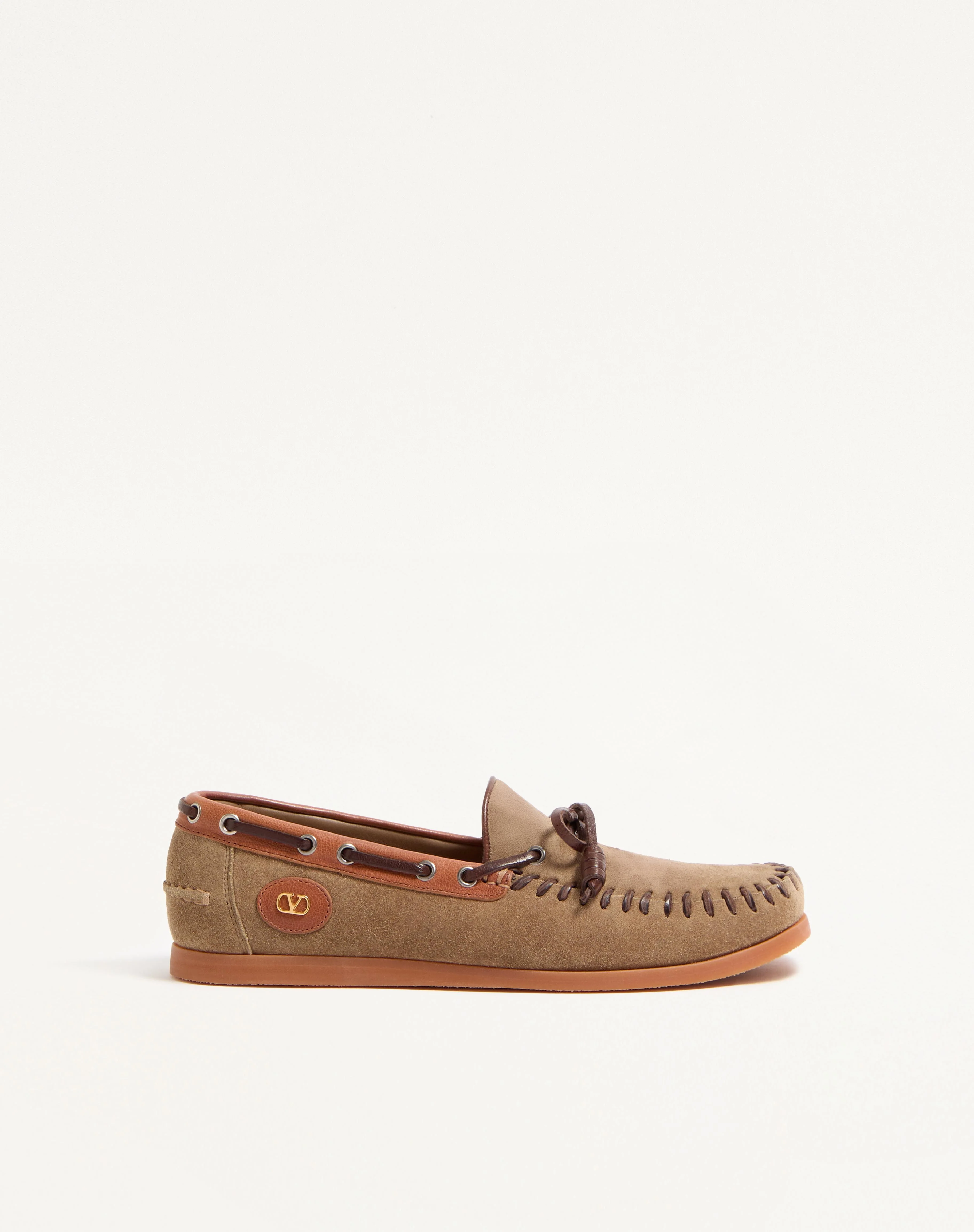 PALM AVENUE CRUST LEATHER BOAT SHOE - 1