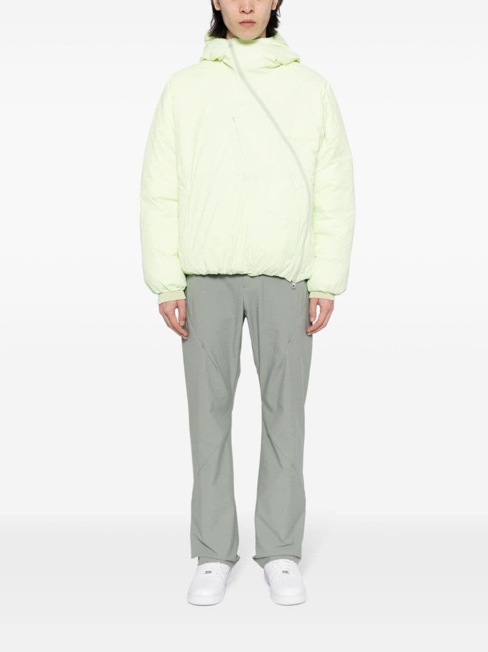 off-centre padded jacket - 2