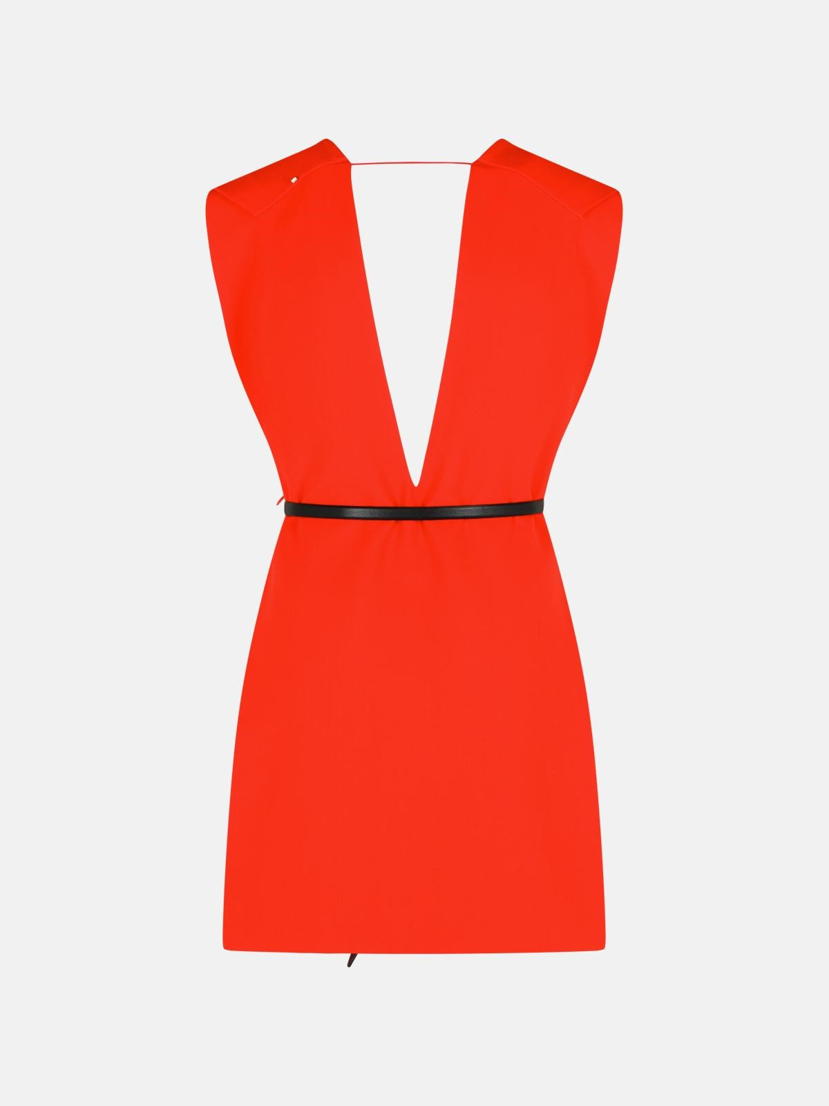 'AGRUME' RED VISCOSE DRESS - 3
