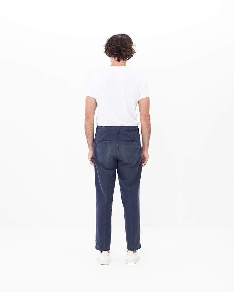 FIELD CHINO PANTS DMGD INDIGO - 4