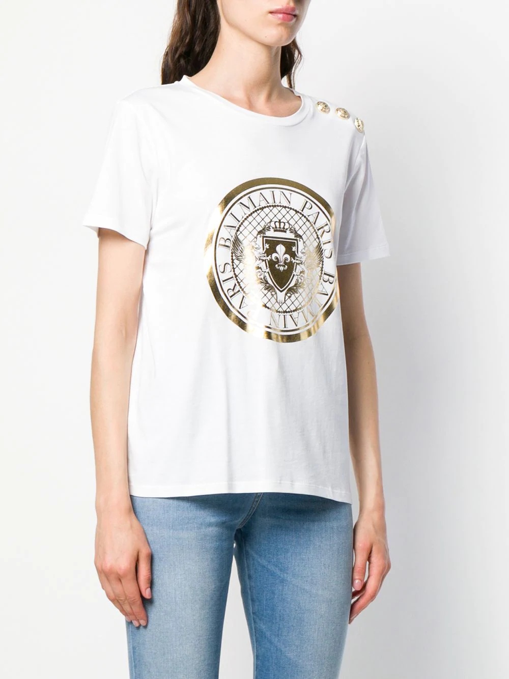 medallion print T-shirt - 3