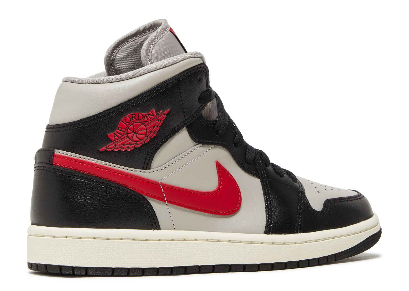 WMNS JORDAN 1 MID 'BLACK COLLEGE GREY' - 3
