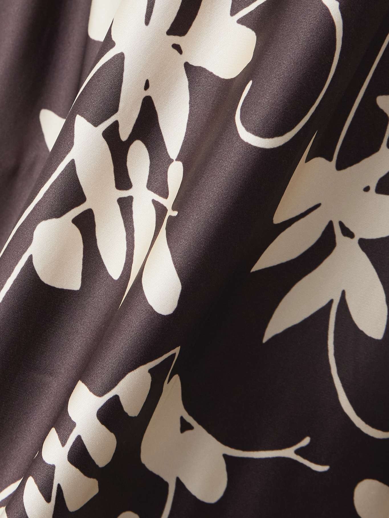 Faroe open-back printed satin maxi dress Chocolate - 4