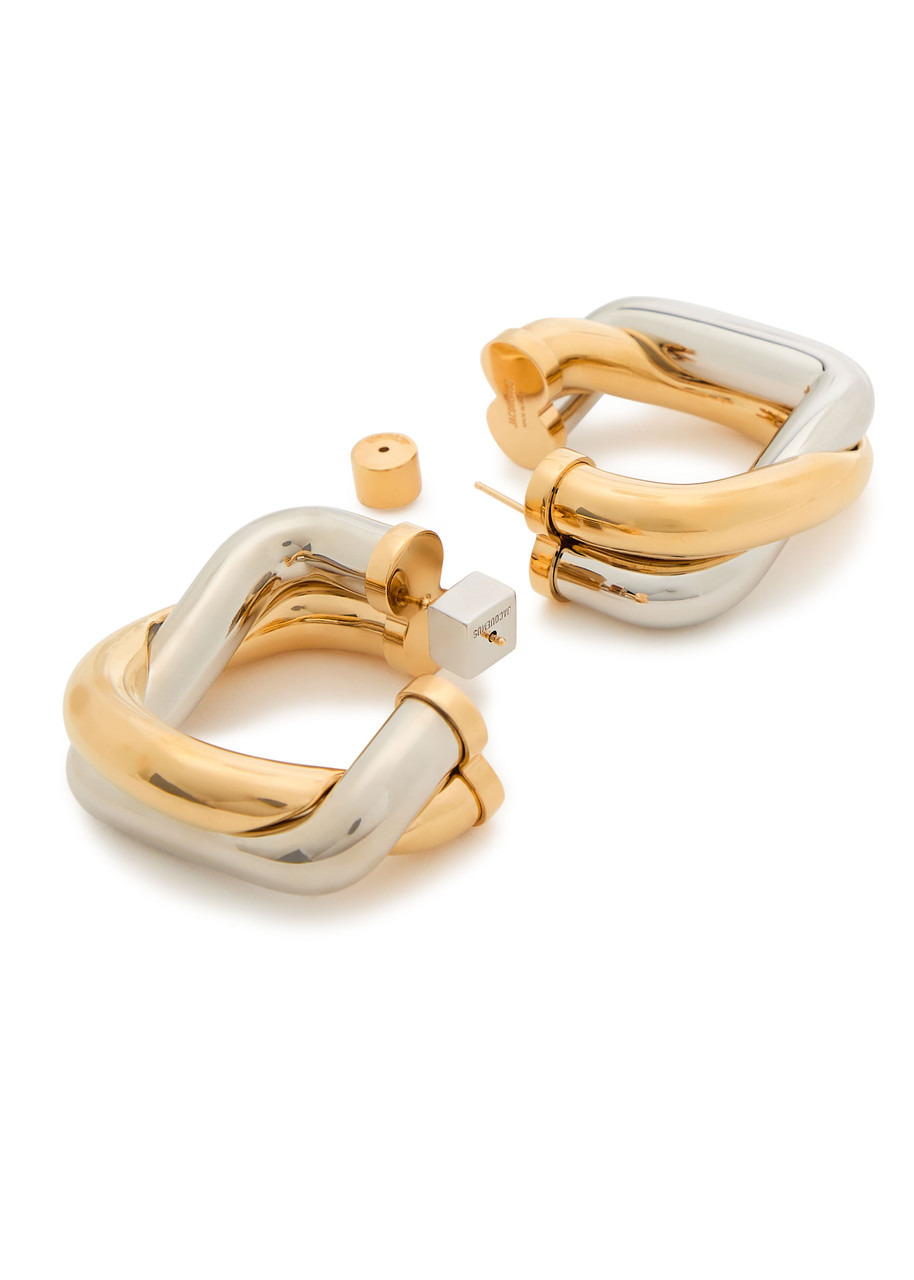 Jacquemus Les Doppio Two-tone Hoop Earrings - 3