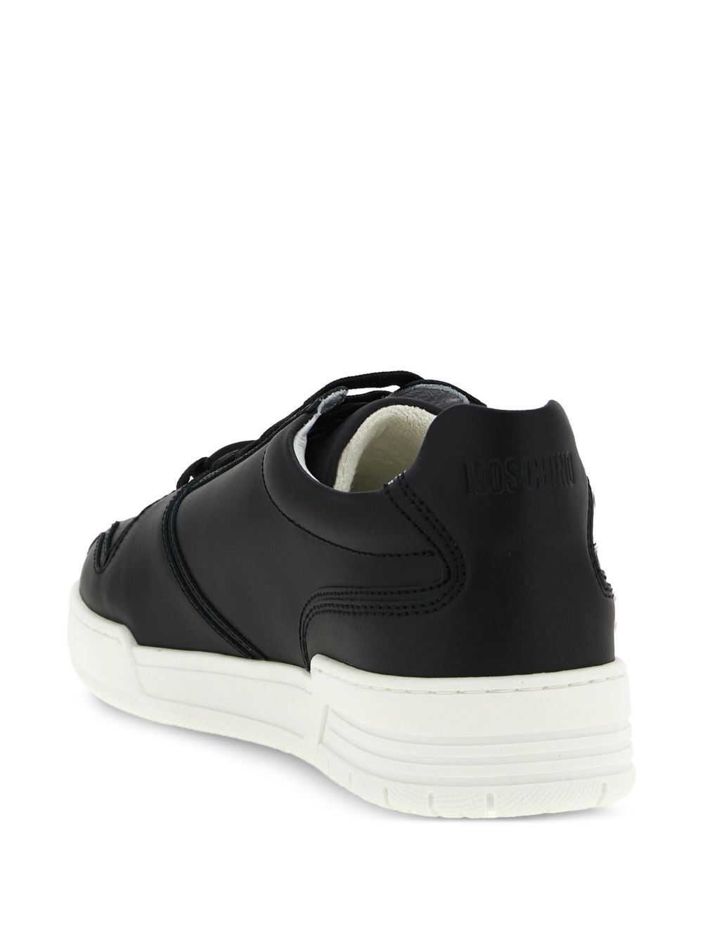 logo-plaque sneakers - 4