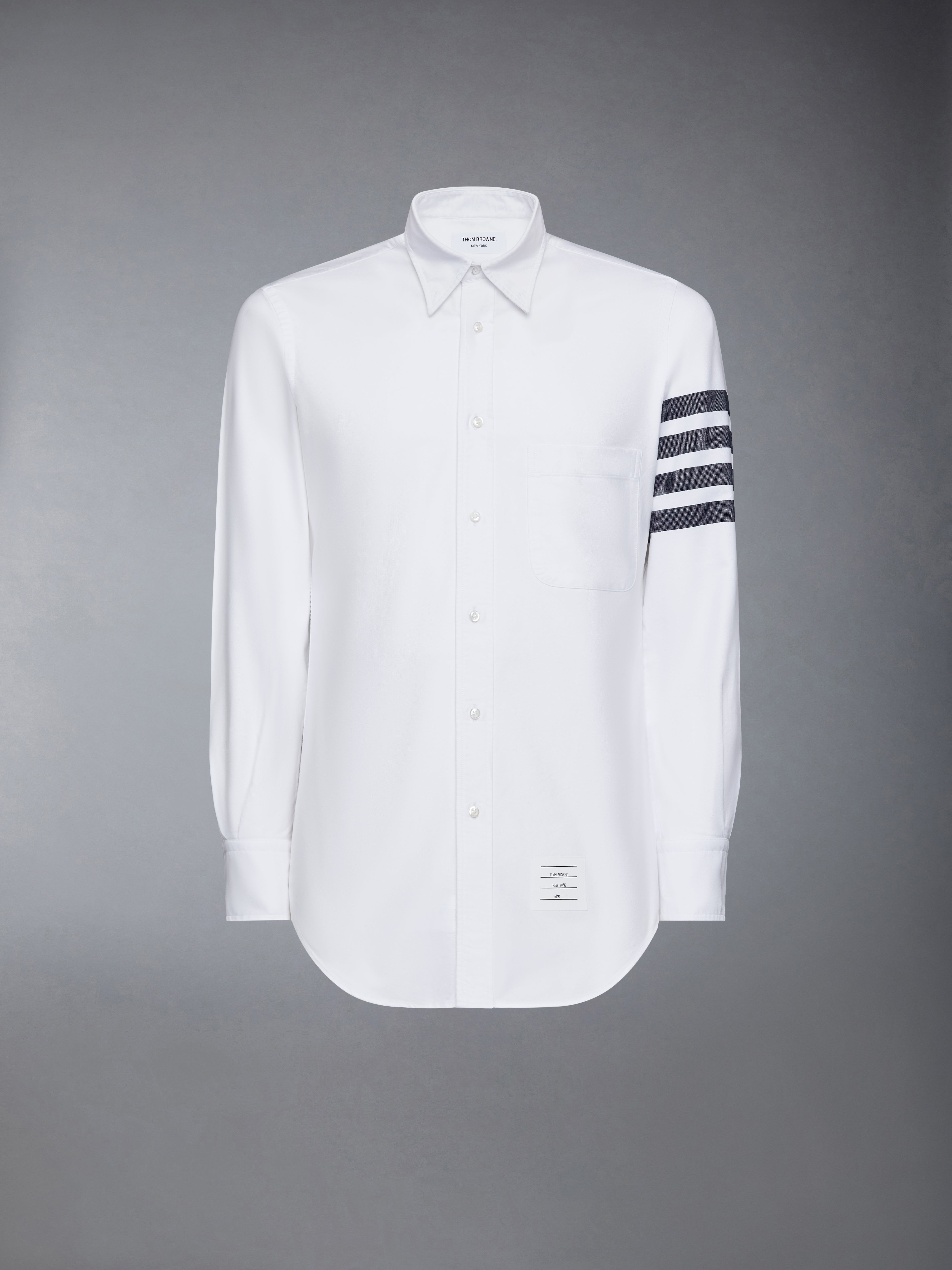 SOLID OXFORD 4-BAR POINT COLLAR SHIRT - 8
