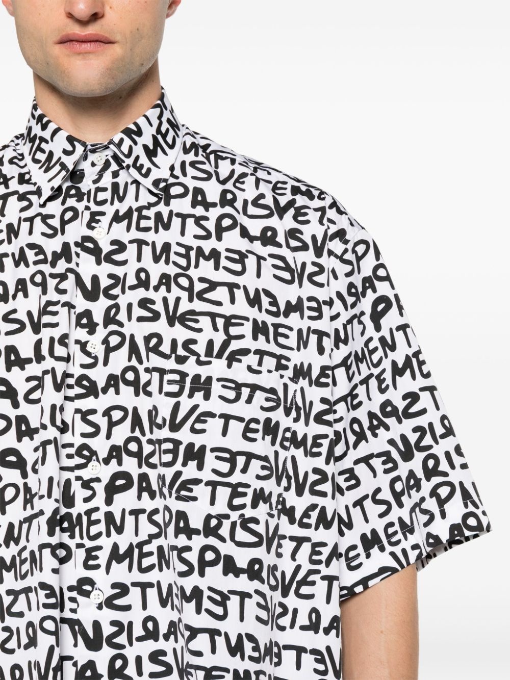 logo-print shirt - 6