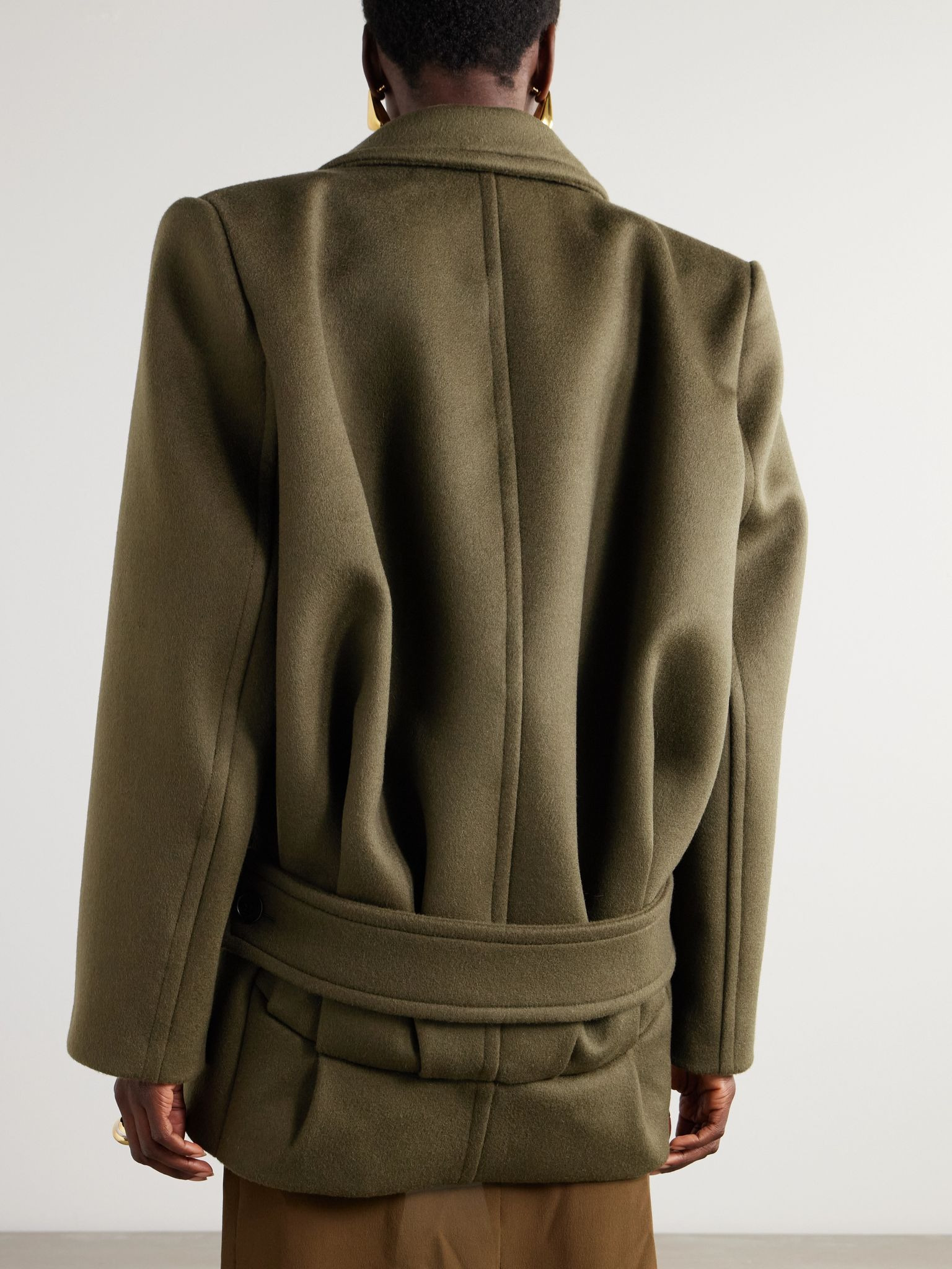 Oversized wool coat Green - 3