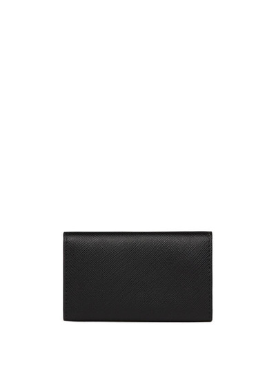 Prada bow-detail logo-plaque keycase outlook