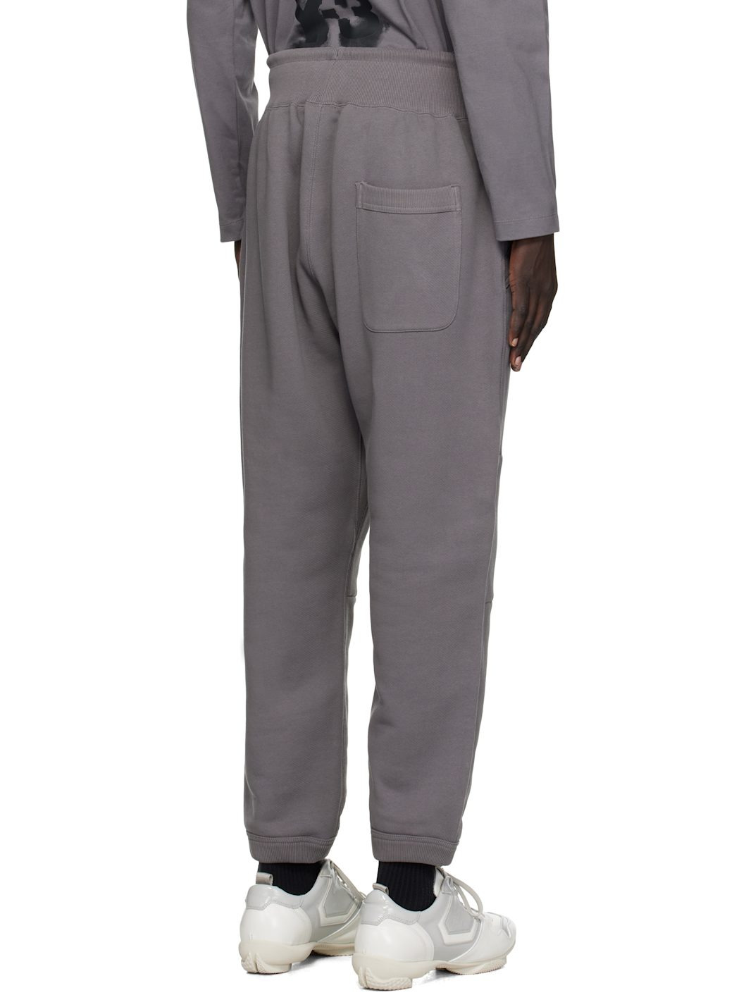 Gray Cuffed Track Pants - 3