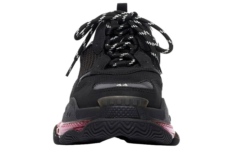 Balenciaga Triple S Sneaker 'Clear Sole - Black Pink Neon' 541624W2FR11053 - 3