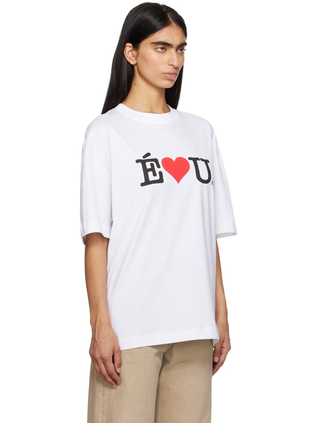 White 'ÉLU' Relax T-shirt - 2