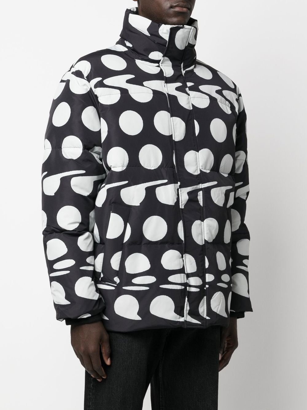 Polaris graphic-print padded jacket - 3