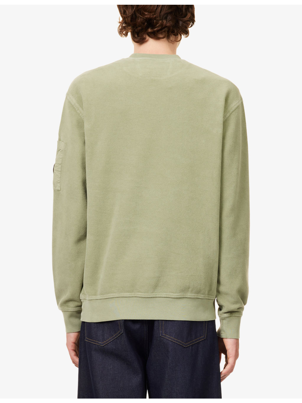 Brushed Crewneck Cotton-Jersey Sweatshirt - 4