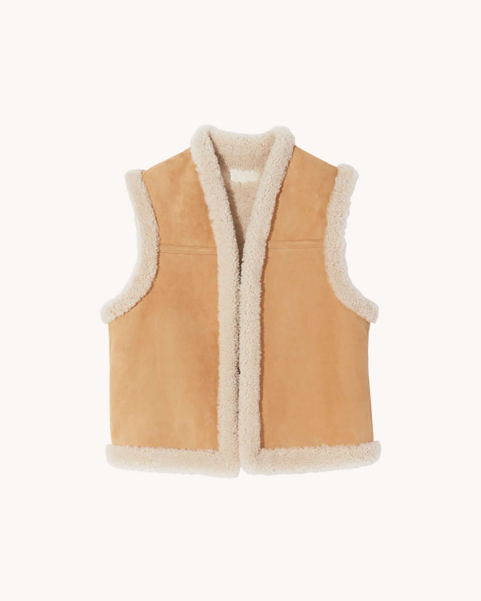 JESSE SHEARLING VEST - 1