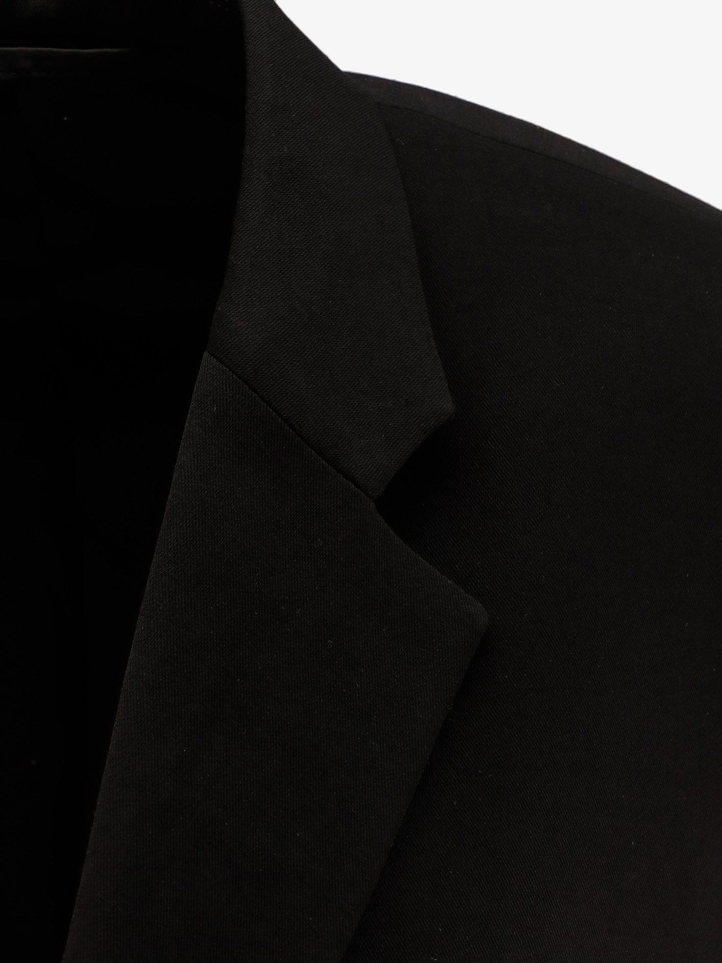 Single Breasted Cut Off Viscose And Wool Blazer - 5
