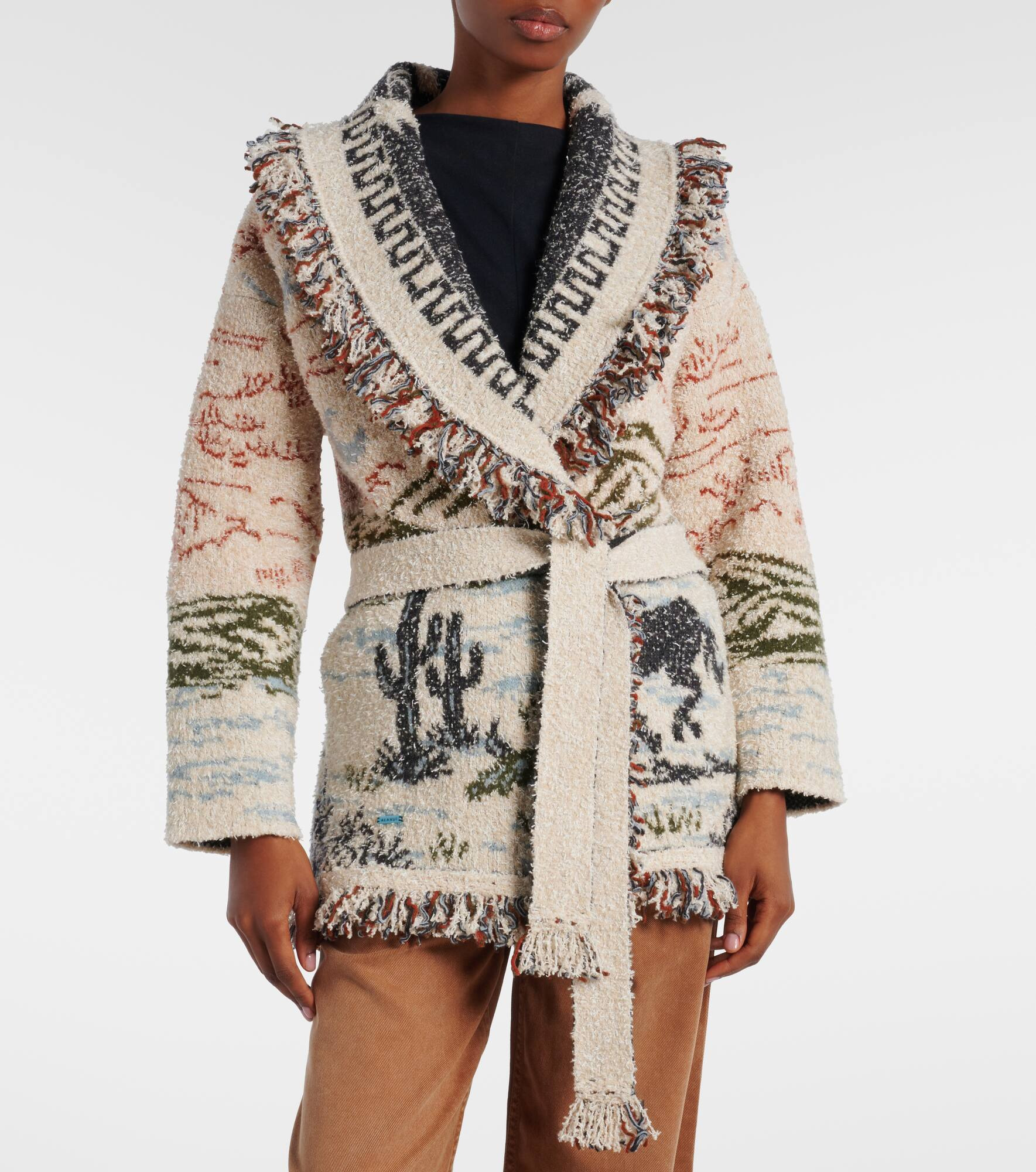 Sunset Riders wool and cotton-blend cardigan - 6