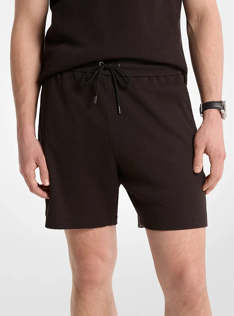 Waffle Knit Shorts - 1