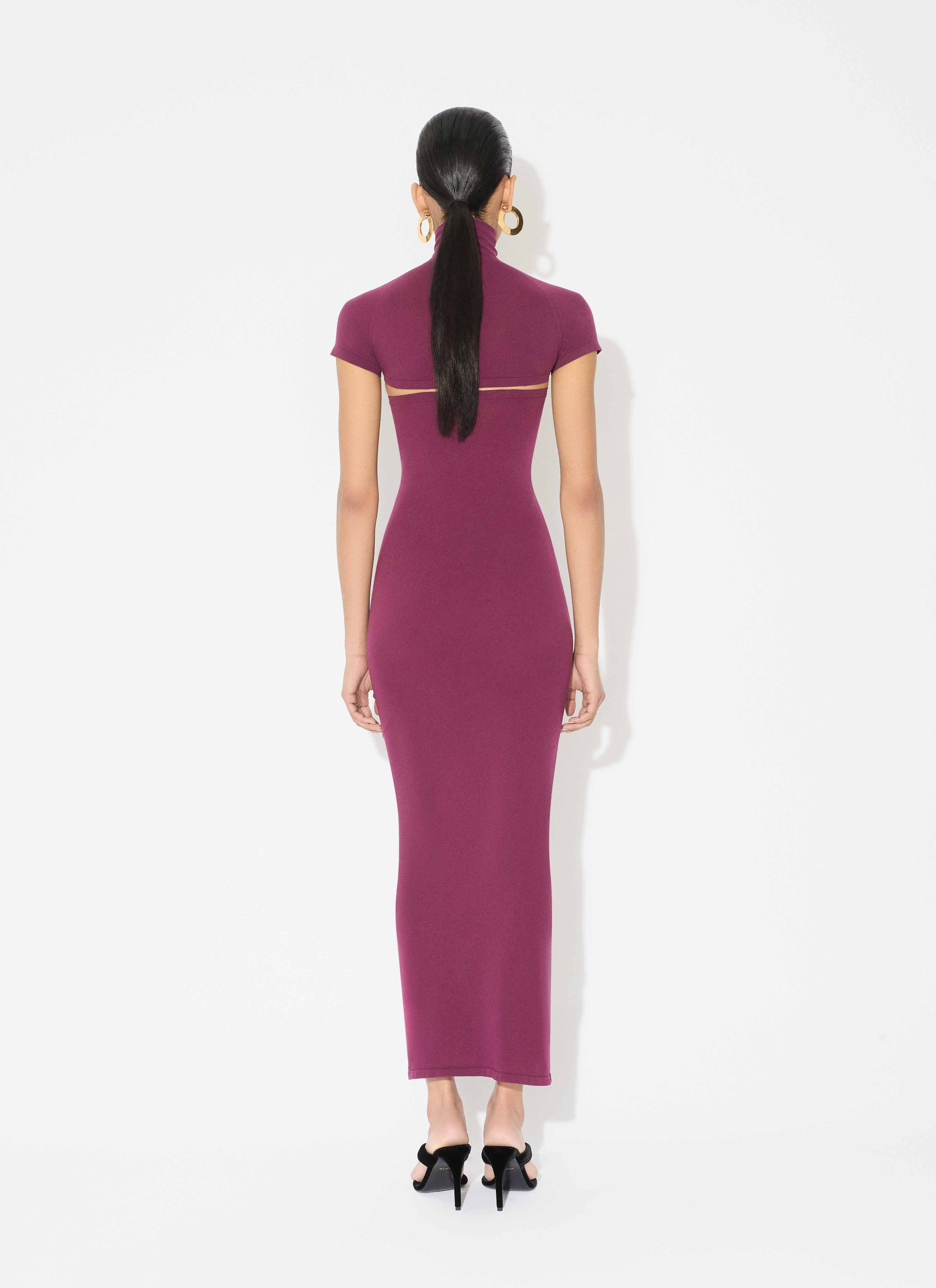SECOND-SKIN KNIT CUT-OUT DRESS - 3