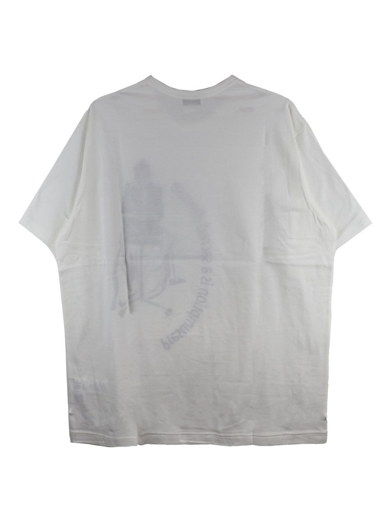 Yohji Yamamoto logo-print t-shirt outlook