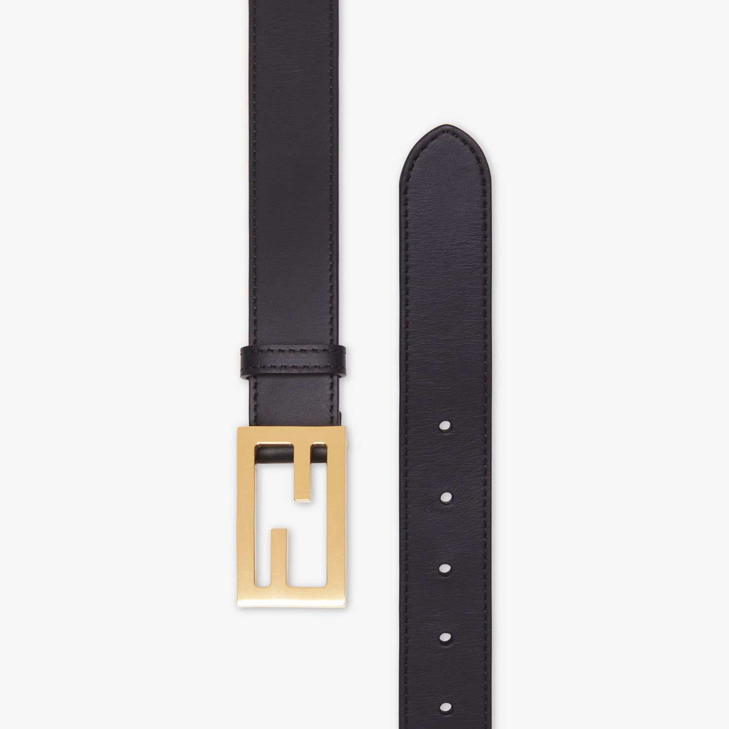 Black leather belt - 2