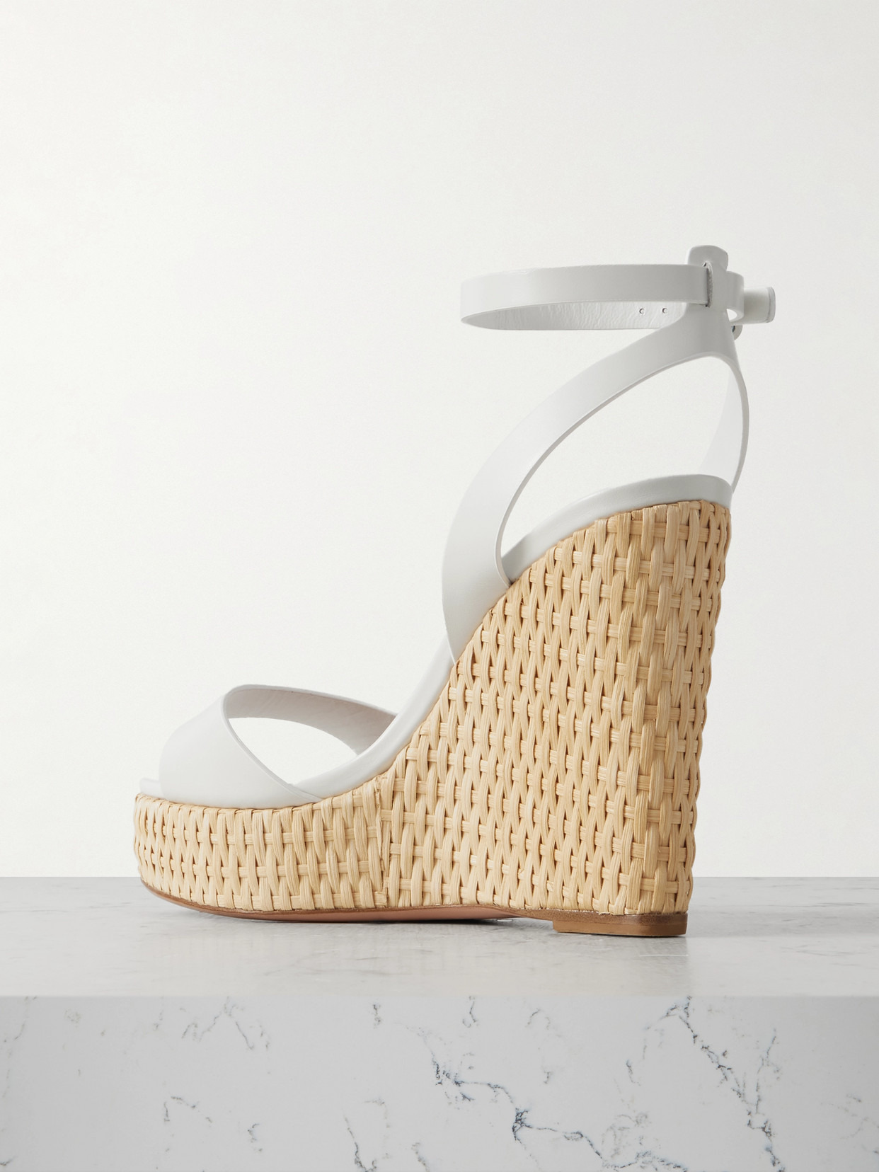 Sunseeker 110 Leather Wedges Platform Sandals - 3