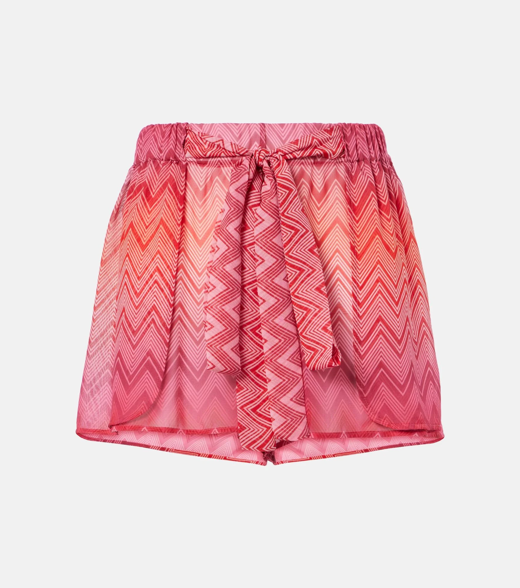 zigzag-woven shorts - 1