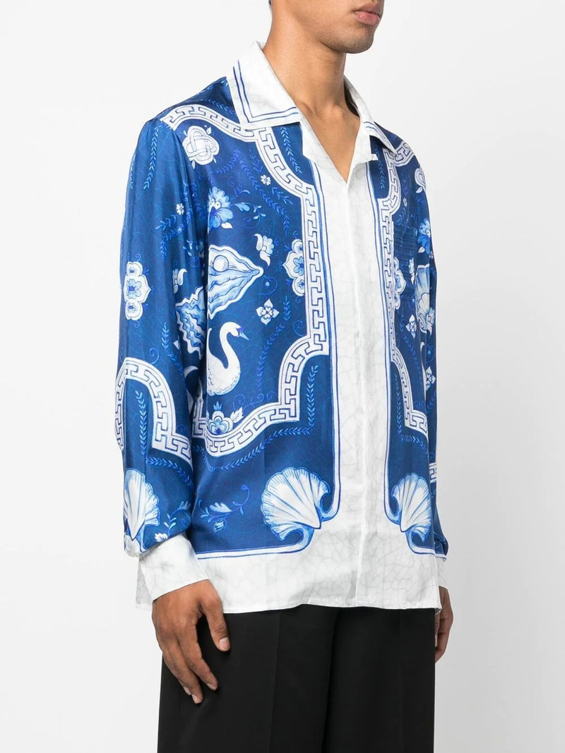 embroidered button-down silk shirt 3