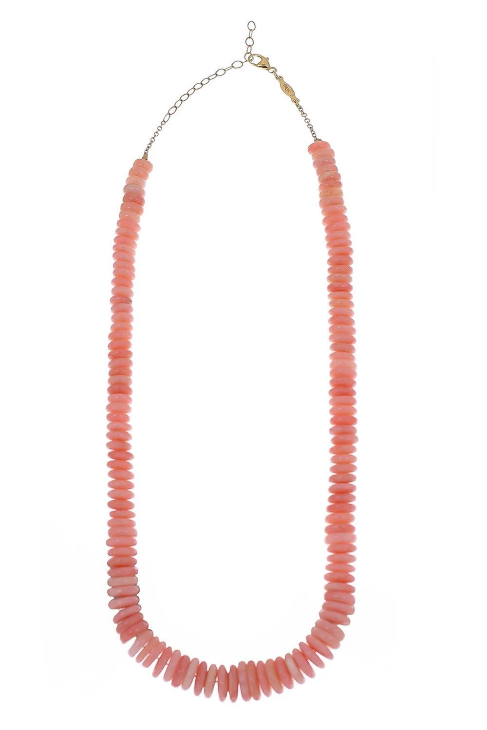 Pink Opal Graduated Heishi Necklace - 1