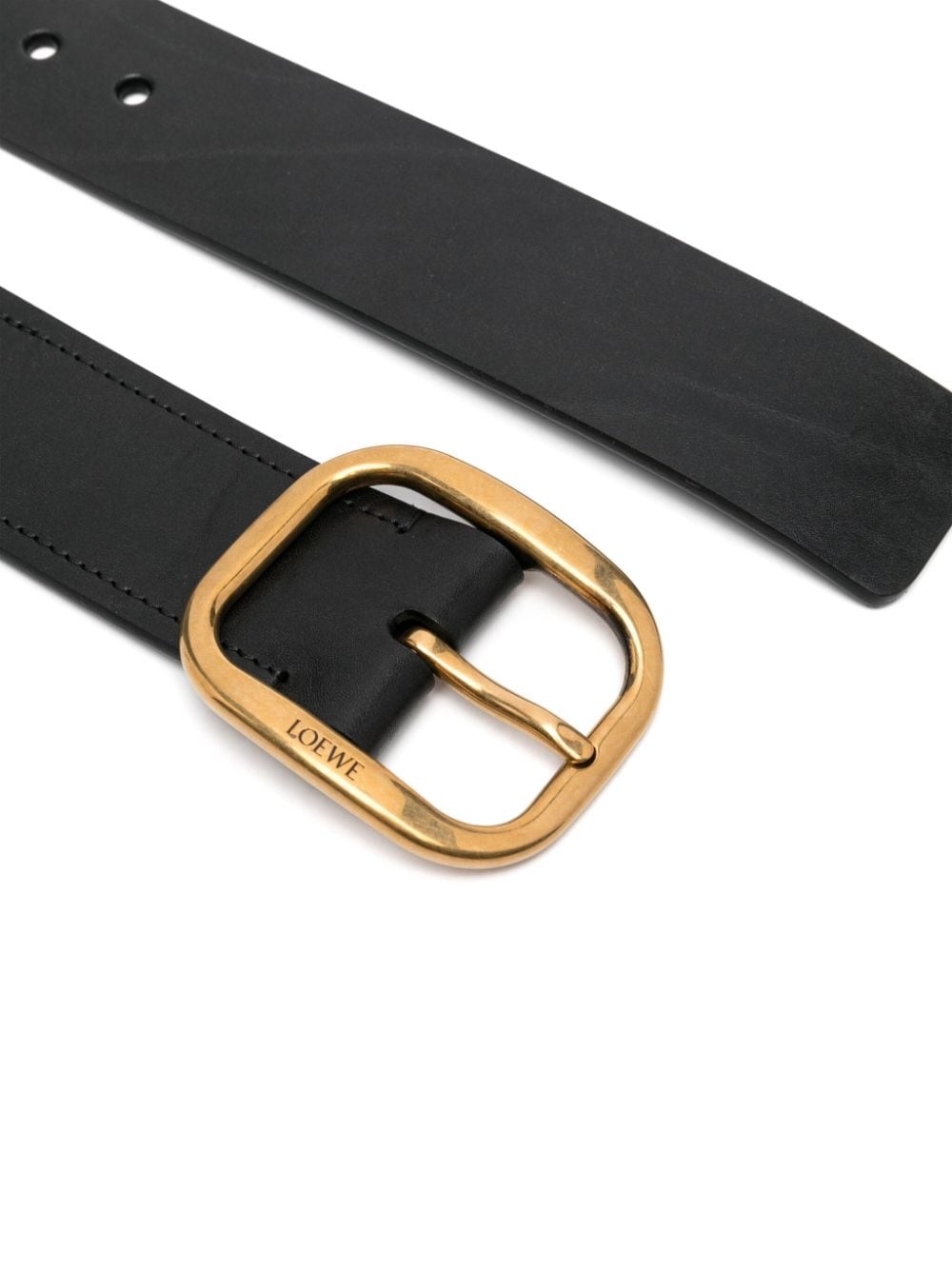 logo-engraved belt - 2