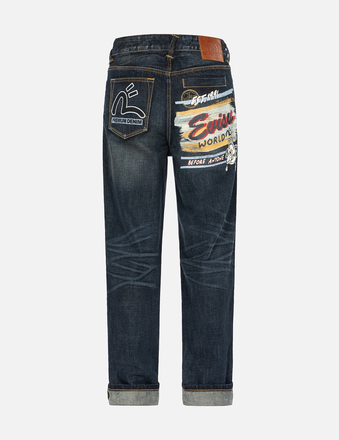 INARI MASK PRINT RELAX FIT DENIM JEANS - 2